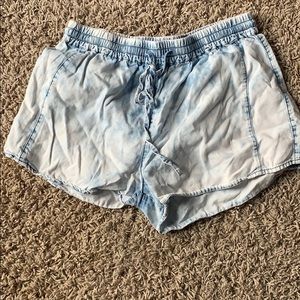 Acid wash Jean shorts
